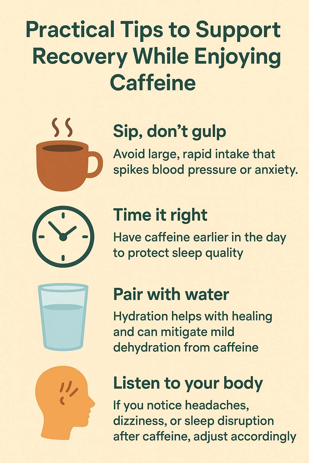 Tips for drinking coffee after a hair transplant.