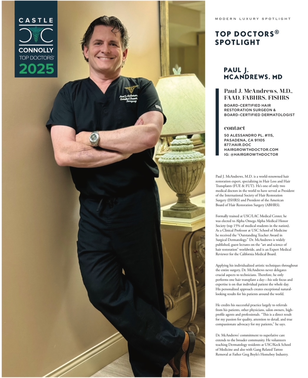 2025 Top Doctor by Castle Connolly.