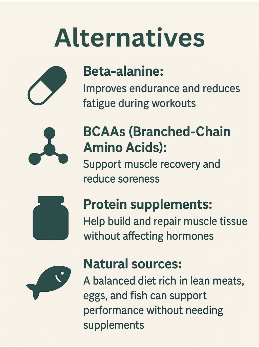Alternatives to creatine.