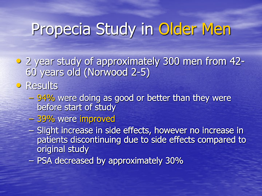 Finasteride effects in older men.